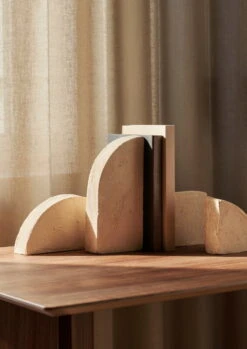 Ferm LIVING Ensemble De Sculptures Shape, Jaune Pâle -Ferm Living fermLIVING AW22 ShapeSculptureSet image2