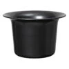 Ferm LIVING Panier Bas Spun Alu, Aluminium Noir