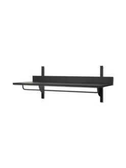 Ferm LIVING Étagère à Tringle Sector, Frêne Noir - Laiton Noir -Ferm Living fermLIVING SectorRackShelf 1104265324 pack 1