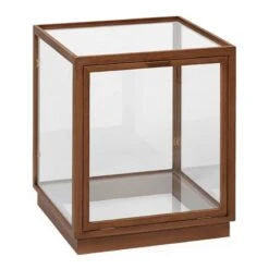 Ferm LIVING Vitrine En Verre Miru, Chêne Teinté Foncé -Ferm Living miru montre tumma tammi VS