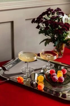 Ferm LIVING Coupe à Champagne Ripple, 2 pièces, Transparent -Ferm Living suvi kesalainen Drinkki10